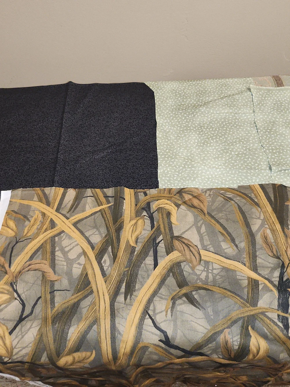 Fabric Scraps Piles